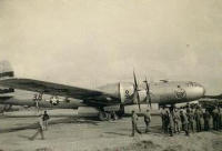 B-29 #38 Being Checked Over By Other Squadron Pilots. [Tony Suarez]